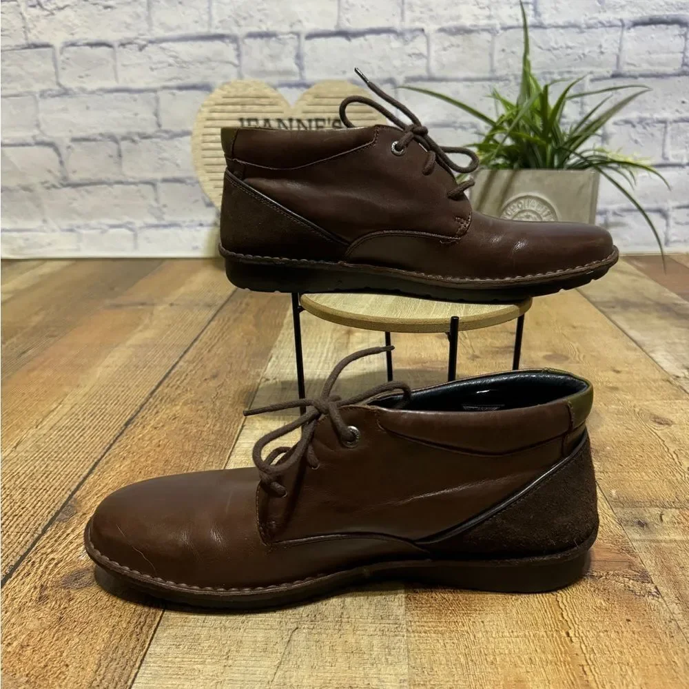 Pikolinos Santiago Brown Leather Chukka Boots Size 42 US 8.5